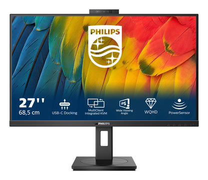 Philips 5000 series 27B1U5601H/00 LED display 68,6 cm (27") 2560 x 1440 pixlar Quad HD LCD Svart