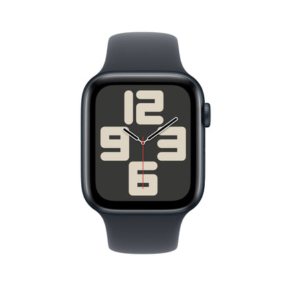 Apple Watch SE OLED 44 mm Digital 368 x 448 pixlar Pekskärm 4G Svart Wi-Fi GPS