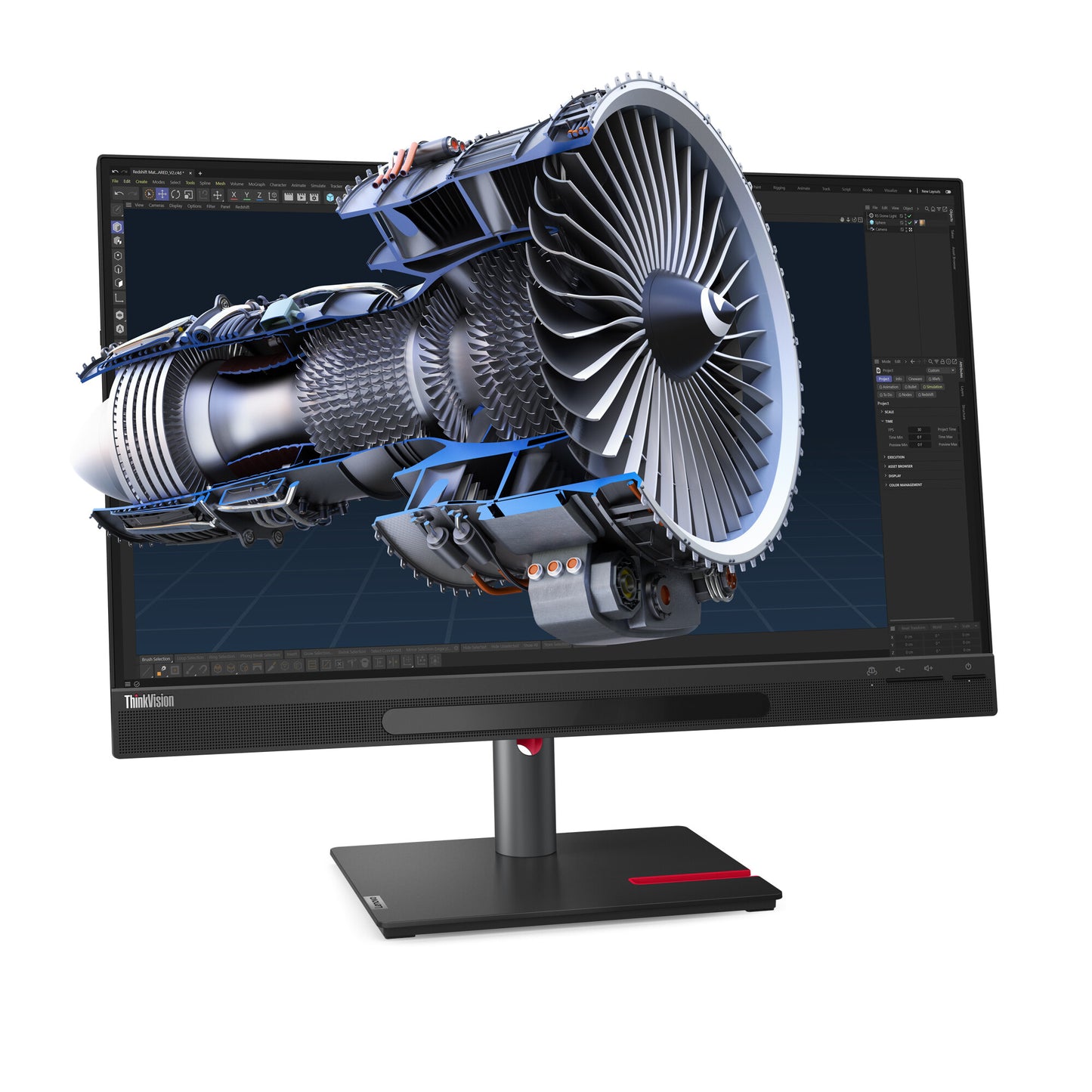 Lenovo ThinkVision 27 3D LED display 68,6 cm (27") 3840 x 2160 pixlar 4K Ultra HD Svart