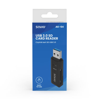 Savio AK-64 nätverkskort/adapters USB 3.2 Gen 1 (3.1 Gen 1)