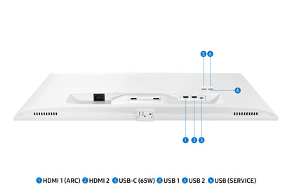 Samsung M70D platta pc-skärmar 81,3 cm (32") 3840 x 2160 pixlar 4K Ultra HD LED Svart