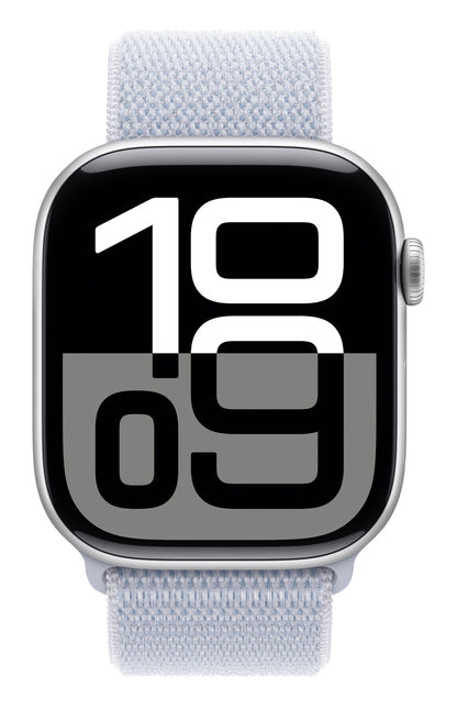 Apple Watch Series 10 OLED 46 mm Digital 416 x 496 pixlar Pekskärm Silver Wi-Fi GPS