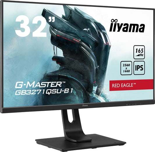 iiyama G-MASTER GB3271QSU-B1 platta pc-skärmar 80 cm (31.5") 2560 x 1440 pixlar Wide Quad HD LED Svart