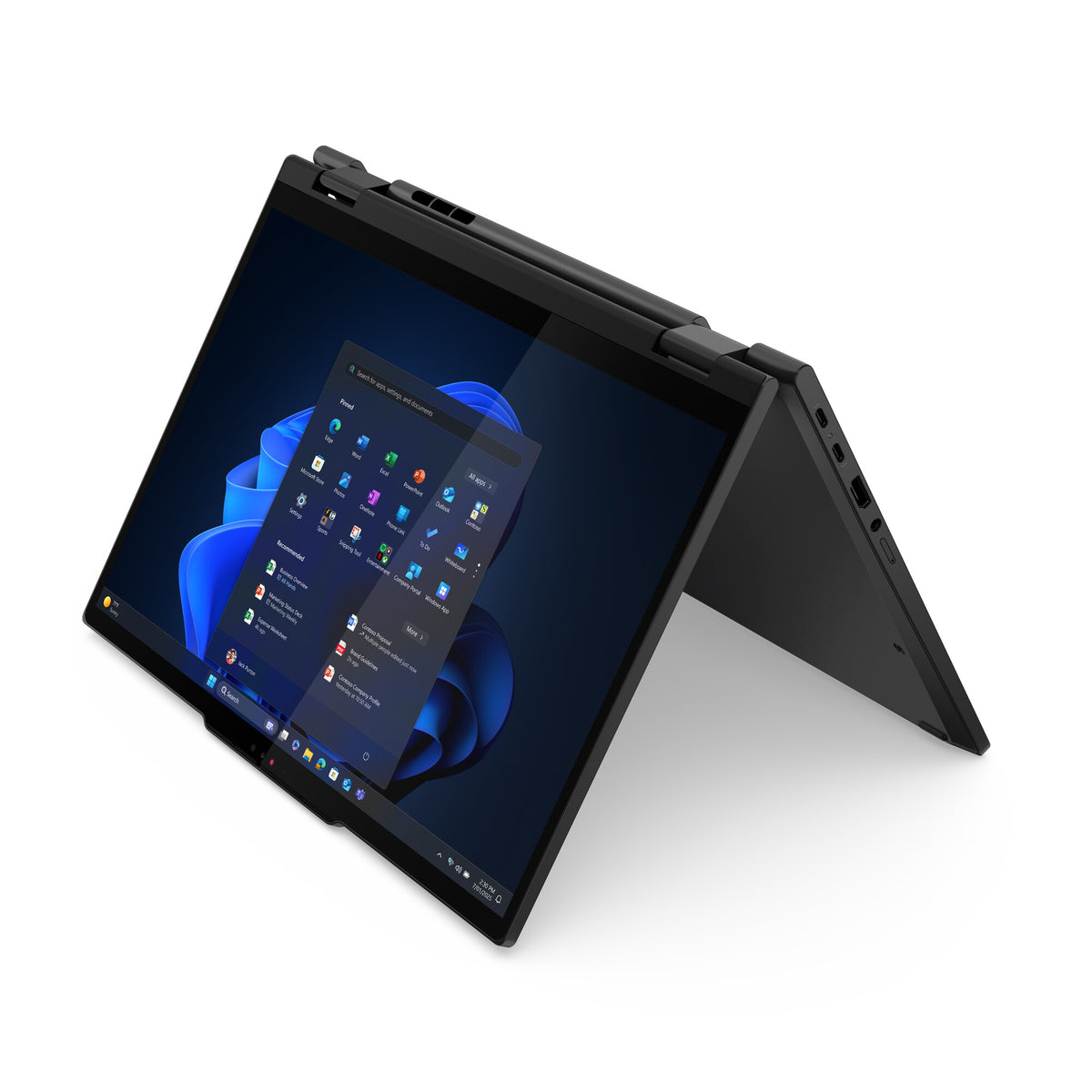 Lenovo ThinkPad T14s 2-in-1 Gen 1 Intel Core Ultra 7 255U Hybrid (2-i-1) 35,6 cm (14") Pekskärm WUXGA 32 GB LPDDR5x-SDRAM 1 TB SSD Wi-Fi 7 (802.11be) Windows 11 Pro tyska Svart