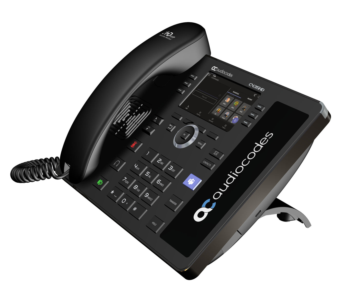 AudioCodes C435HD IP-telefoner Svart LCD