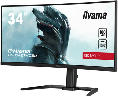 iiyama G-MASTER GCB3481WQSU-B1 platta pc-skärmar 86,4 cm (34") 3440 x 1440 pixlar UltraWide Quad HD LCD Svart
