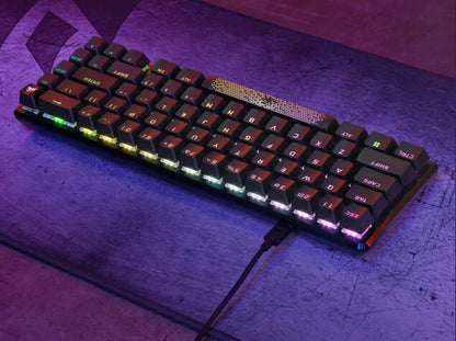 Corsair K65 PRO MINI tangentbord Spela USB Nordic Svart
