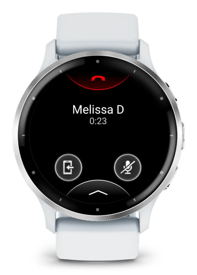 Garmin Venu 3 3,56 cm (1.4") AMOLED 45 mm Digital 454 x 454 pixlar Pekskärm Silver, Vit Wi-Fi GPS