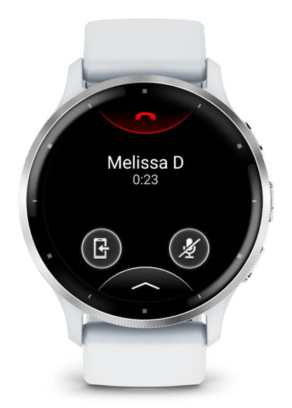 Garmin Venu 3 3,56 cm (1.4") AMOLED 45 mm Digital 454 x 454 pixlar Pekskärm Silver, Vit Wi-Fi GPS