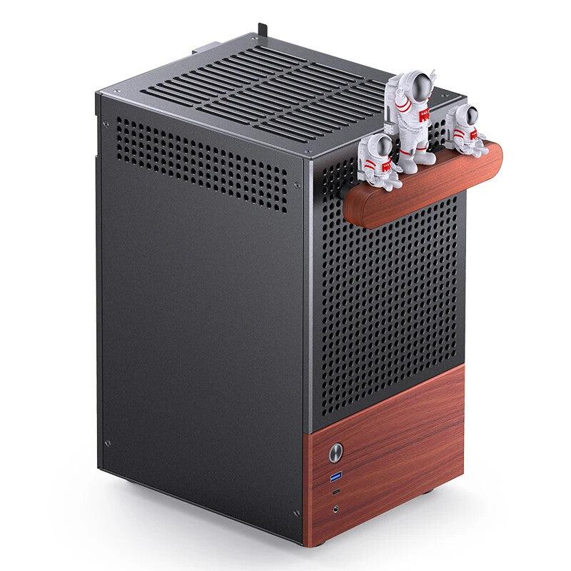 Jonsbo T6 Midi Tower Svart, Trä