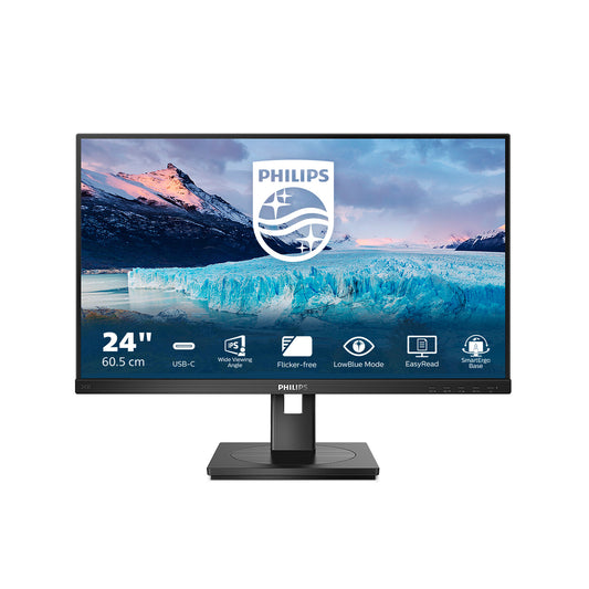 Philips S Line 243S1/00 platta pc-skärmar 60,5 cm (23.8") 1920 x 1080 pixlar Full HD LCD Svart