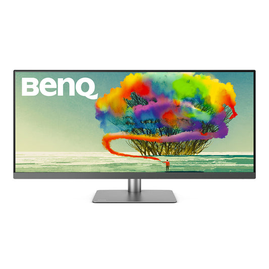BenQ PD3420Q platta pc-skärmar 86,4 cm (34") 3440 x 1440 pixlar Quad HD LED Grå