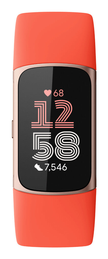 Fitbit Charge 6 AMOLED Armband med aktivitetsspårare Champagne, Guld