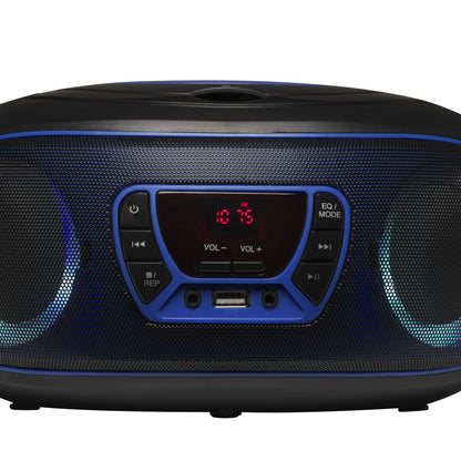 Denver TCL-212BT BLUE Bärbar CD-spelare Svart, Blå