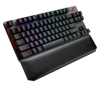 ASUS ROG Strix Scope RX TKL Wireless Deluxe tangentbord Spela USB + RF Wireless + Bluetooth AZERTY Fransk Svart
