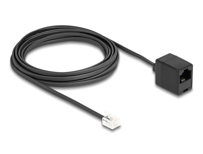DeLOCK 88095 telefonkablar 5 m Svart