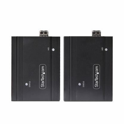 StarTech.com DisplayPort KVM-förlängare över fiberoptik, 4K 60 Hz, enhetsförlängarsats, upp till 300 m (multiläge) med förinstallerade SFP+-moduler, 3x USB HID