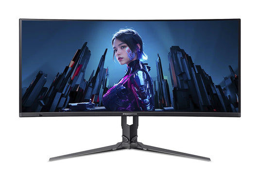 Acer Predator UM.CXXEE.501 platta pc-skärmar 86,4 cm (34") 3440 x 1440 pixlar UltraWide Quad HD QD-OLED Svart