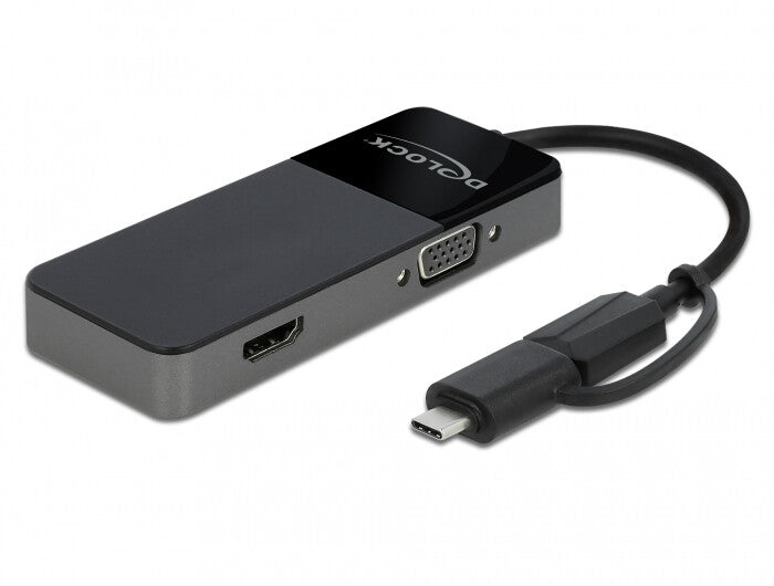 DeLOCK 64085 dockningsstationer för bärbara datorer USB 3.2 Gen 1 (3.1 Gen 1) Type-A Svart