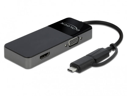 DeLOCK 64085 dockningsstationer för bärbara datorer USB 3.2 Gen 1 (3.1 Gen 1) Type-A Svart