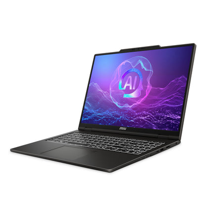 MSI VenturePro A16 AI+ A3HWEG-003DE Copilot+ PC AMD Ryzen AI 7 350 Bärbar dator 40,6 cm (16") 2K 16 GB DDR5-SDRAM 1 TB SSD NVIDIA GeForce RTX 5050 Wi-Fi 6E (802.11ax) Windows 11 Home Grå