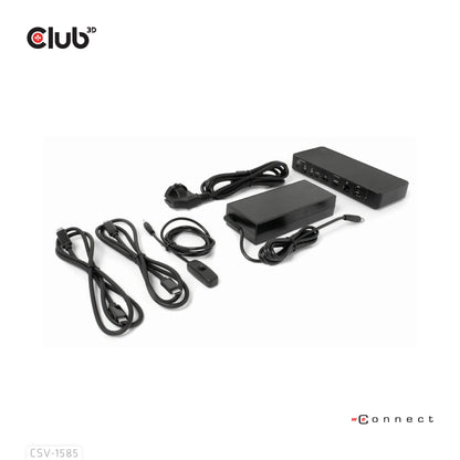 CLUB3D CSV-1585 KVM-switchar Svart