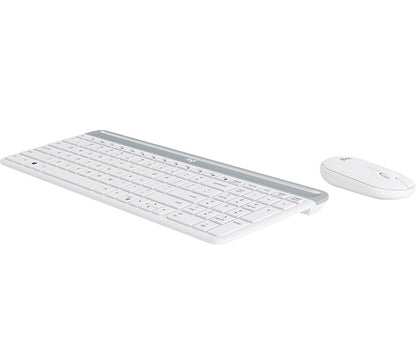 Logitech 920-009189 tangentbord Mus inkluderad Universal RF Trådlös QWERTZ tyska Vit