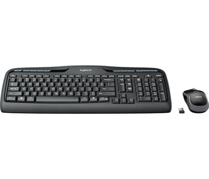 Logitech Wireless Combo MK330 tangentbord Mus inkluderad Hem USB QWERTY Engelska (Storbritannien) Svart