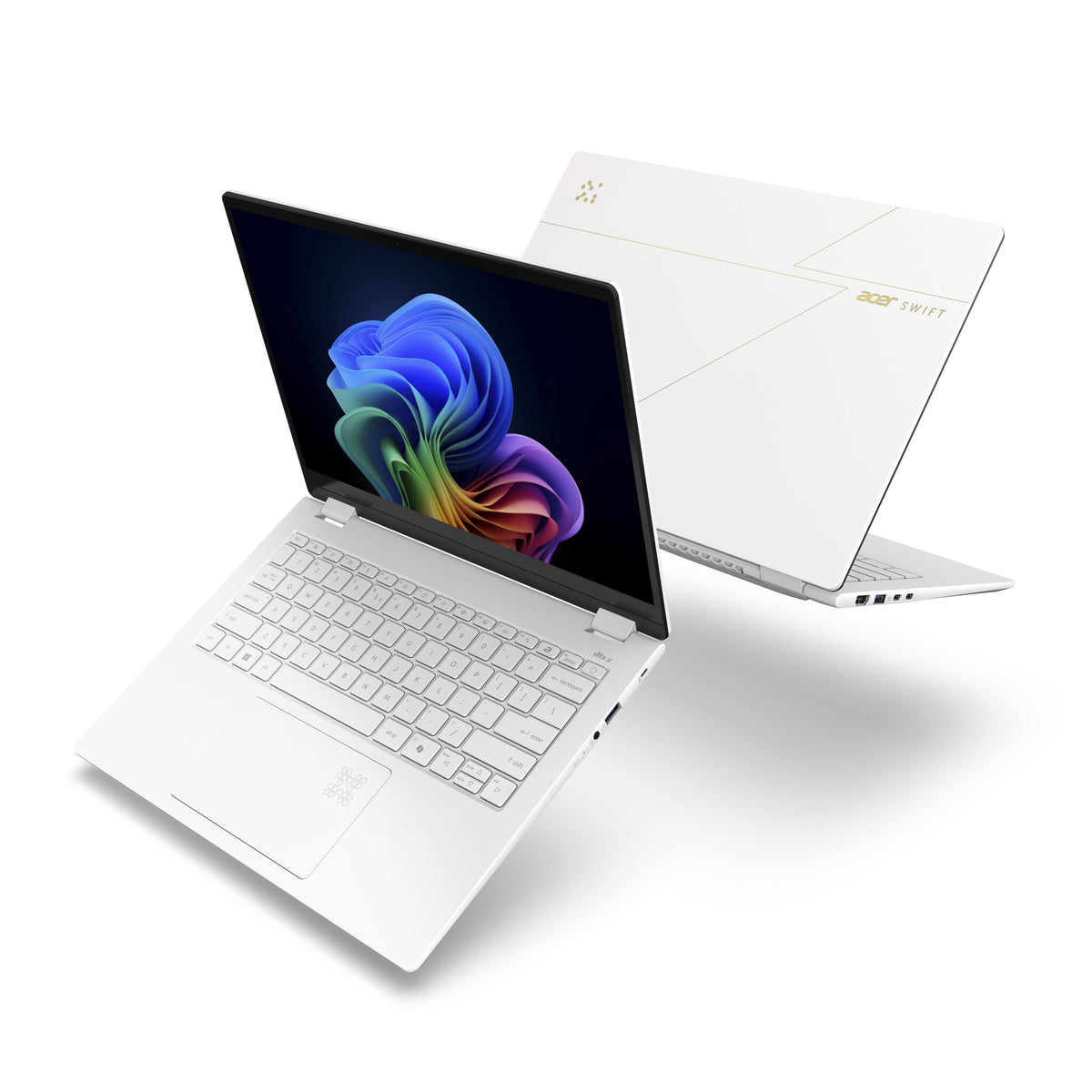 Acer Swift 14 AI SFE14-51T-94BZ Copilot+ PC Intel Core Ultra 9 288V Bärbar dator 35,6 cm (14") Pekskärm 2.8K 32 GB LPDDR5x-SDRAM 1 TB SSD Wi-Fi 7 (802.11be) Windows 11 Home tyska Vit