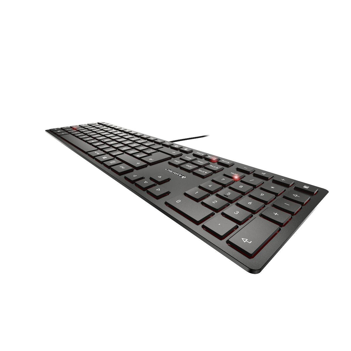 CHERRY KC 6000 SLIM tangentbord USB Nordic Svart