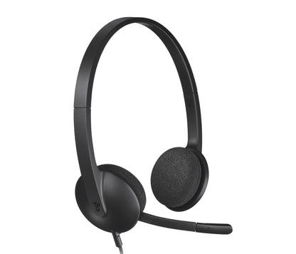 Logitech 981-000475 hörlur och headset Kabel Huvudband Kontor/callcenter USB Type-A Svart