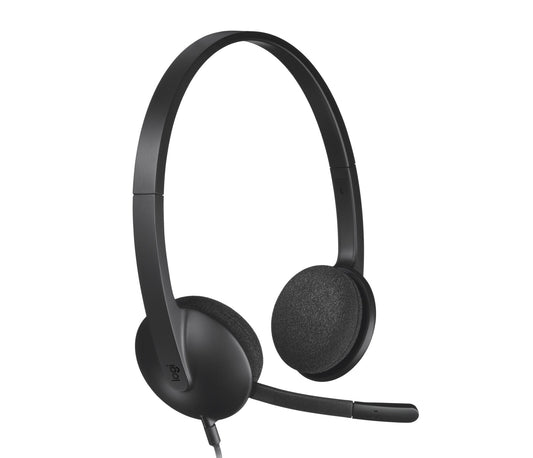 Logitech 981-000475 hörlur och headset Kabel Huvudband Kontor/callcenter USB Type-A Svart