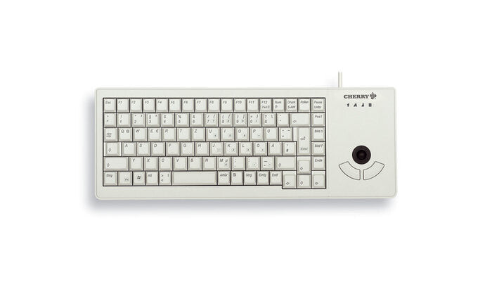 CHERRY XS Trackball tangentbord Universal USB QWERTZ tyska Grå
