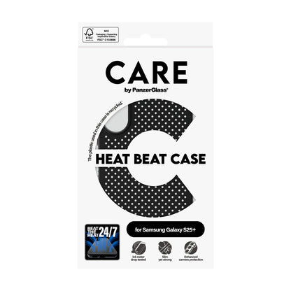 PanzerGlass CARE™ by ® Case Heat Beat Samsung Galaxy S25+ mobiltelefonfodral Mobilskal Svart