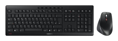 CHERRY JD-8550DE-2 tangentbord Mus inkluderad Hem / Kontor RF Trådlös QWERTZ tyska Svart