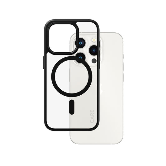 PanzerGlass CARE by ® Flagship Case Transparent Urban Combat w. Black MagSafe iPhone 15 Pro mobiltelefonfodral 15,5 cm (6.12") Omslag Svart
