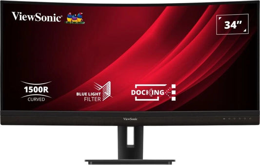 Viewsonic VG3456C platta pc-skärmar 86,4 cm (34") 3440 x 1440 pixlar UltraWide Quad HD LED Svart