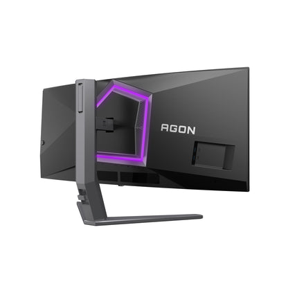 AOC AGON PRO AG346UCD platta pc-skärmar 86,4 cm (34") 3440 x 1440 pixlar Wide Quad HD QD-OLED Svart, Grå