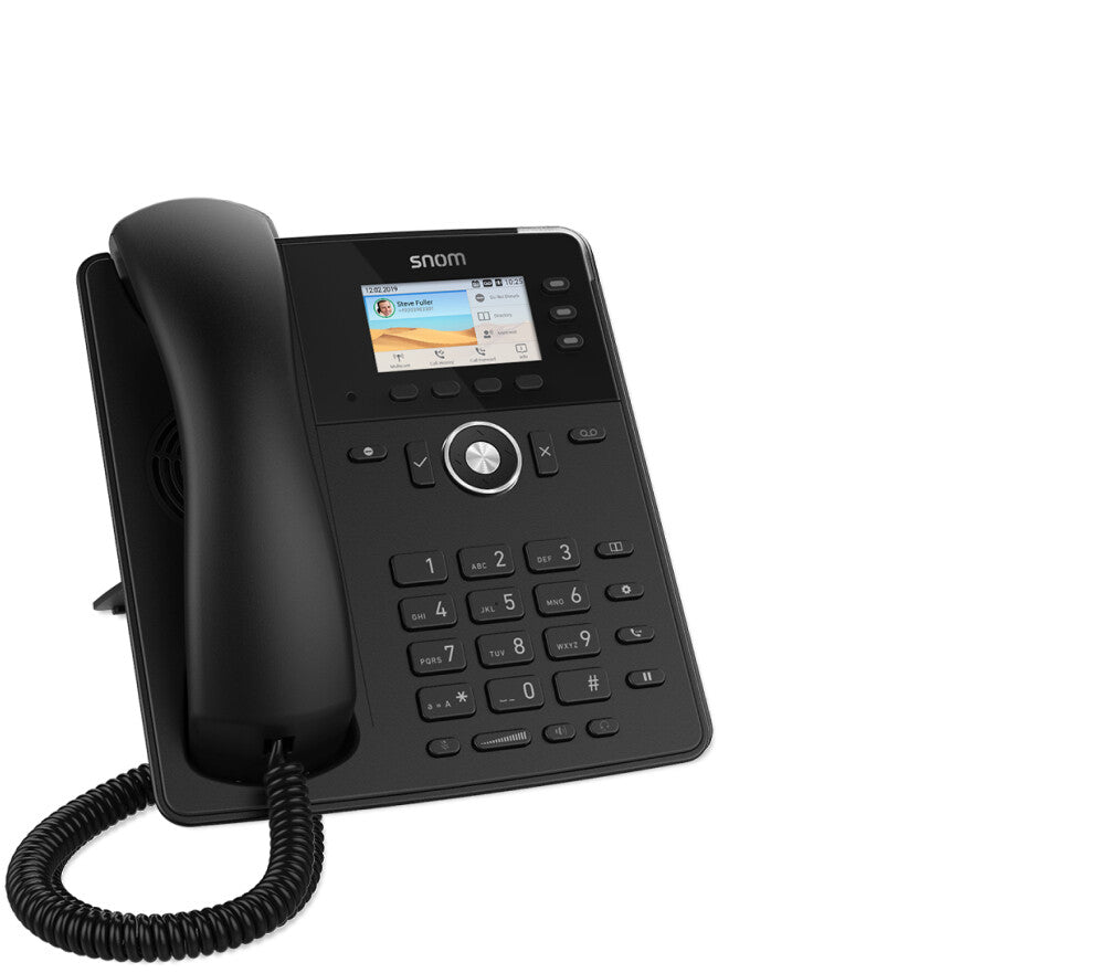 Snom Tischtelefon D717 IP-telefoner Svart 3 linjer TFT