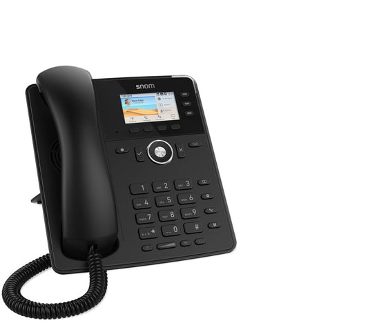 Snom Tischtelefon D717 IP-telefoner Svart 3 linjer TFT