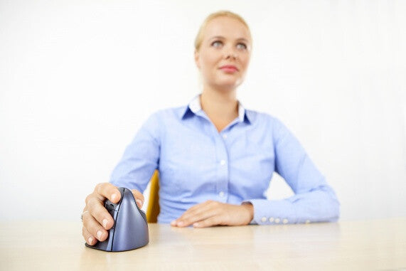 BakkerElkhuizen Evoluent4 Wireless datormöss Kontor högerhand RF Trådlös laser 2600 DPI