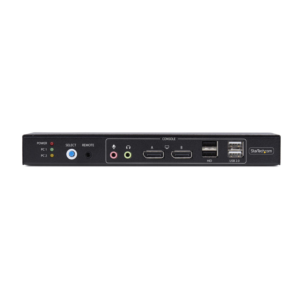 StarTech.com 2-portars DisplayPort KVM-switch för dubbla bildskärmar och videomatris med dubbla vyer, 4K 60 Hz, 4x USB-hubbportar, snabbtangentväxling, DP 1.2 Matrix KVM, TAA-kompatibel