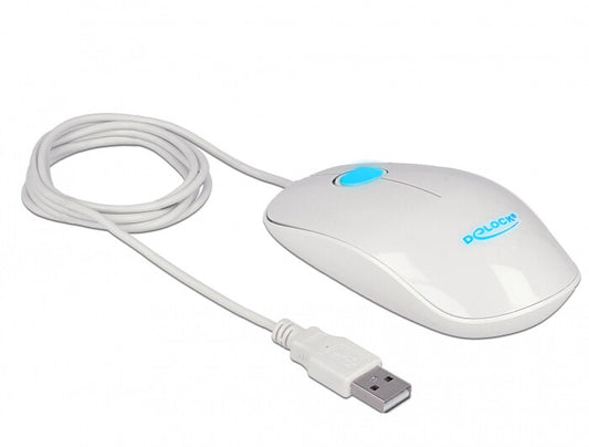 DeLOCK 12537 datormöss Kontor Ambidextrous USB Type-A Optisk 1200 DPI