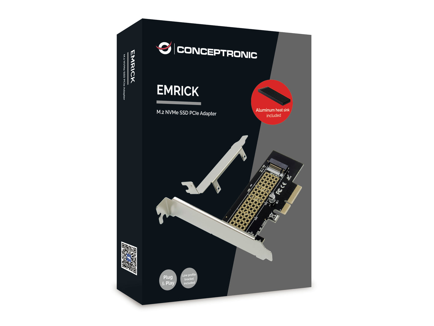 Conceptronic EMRICK05BS nätverkskort/adapters Intern M.2