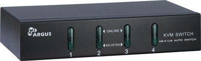 Inter-Tech KVM-AS-41UA KVM-switchar Svart