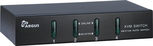 Inter-Tech KVM-AS-41UA KVM-switchar Svart