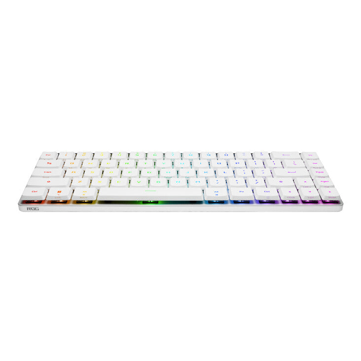 ASUS ROG Falchion RX Low Profile tangentbord Spela USB + RF Wireless + Bluetooth QWERTZ Vit