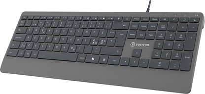Voxicon DK-320W tangentbord Hem / Kontor USB QWERTY Nordic Grå