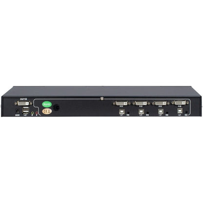 Inter-Tech AS-9104DA KVM-switchar Rackmontering Svart