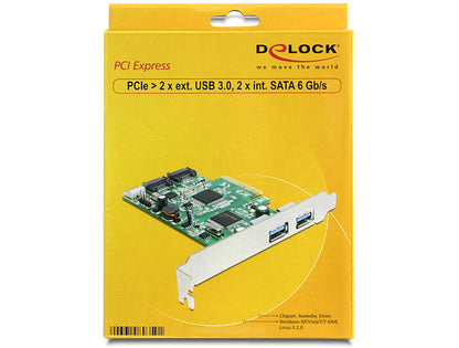 DeLOCK 89359 nätverkskort/adapters Intern USB 3.2 Gen 1 (3.1 Gen 1)